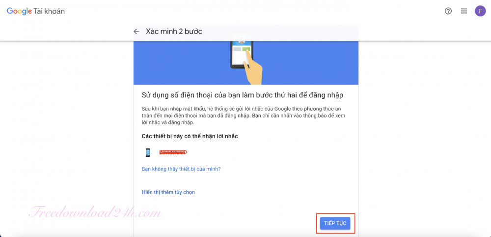 Bảo mật xác minh 2 bước Gmail