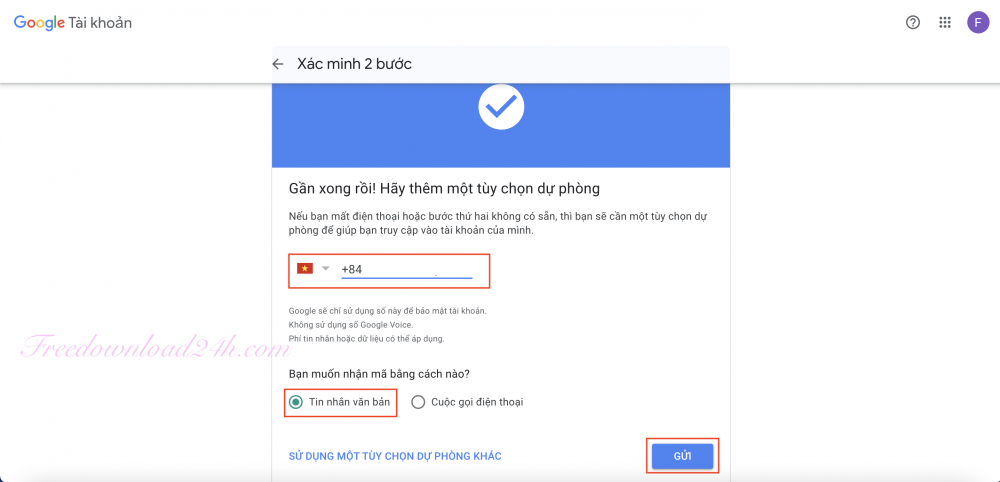 Bảo mật xác minh 2 bước Gmail