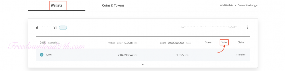 Staking ICX coin