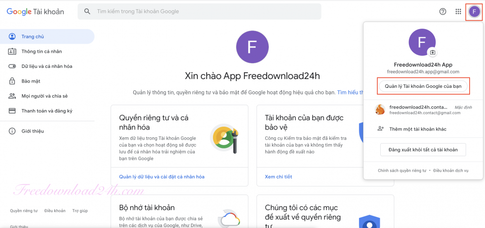 Sử dụng điện thoại để đăng nhập Gmail