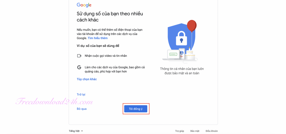 Tạo Tài Khoản Gmail trên máy tính