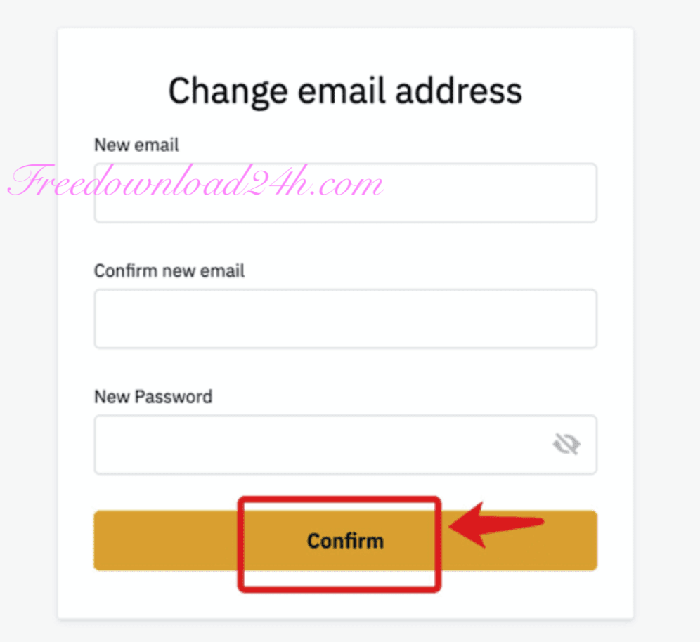 Thay đổi Email Binance