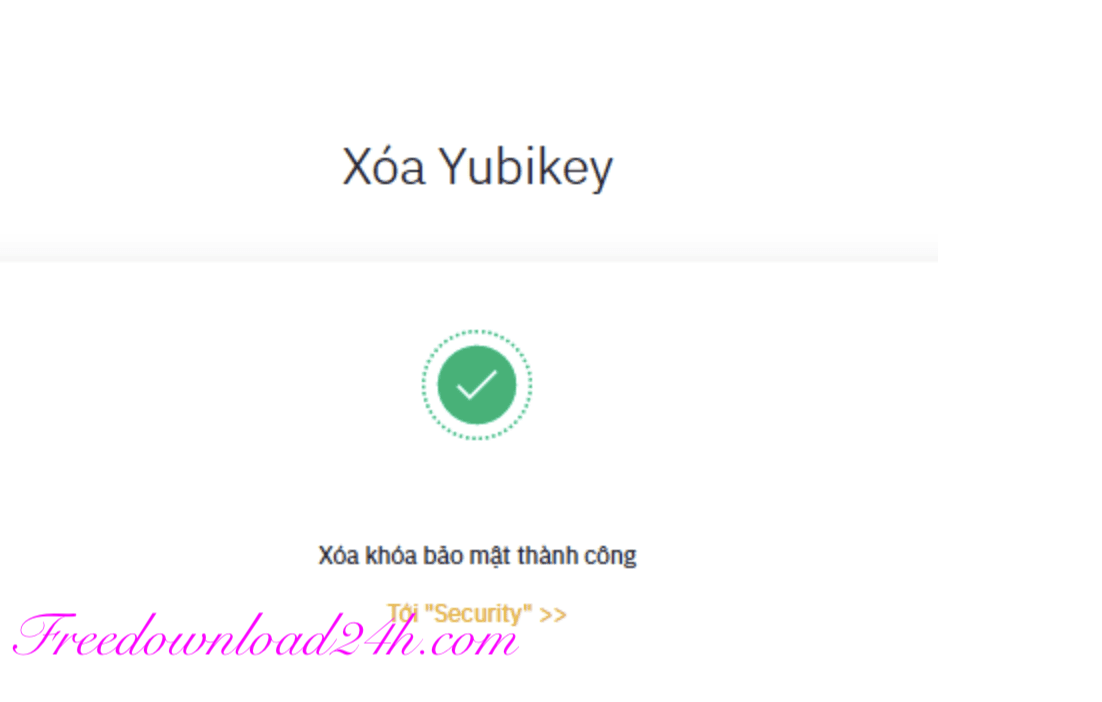 Xoá bảo mật YubiKey