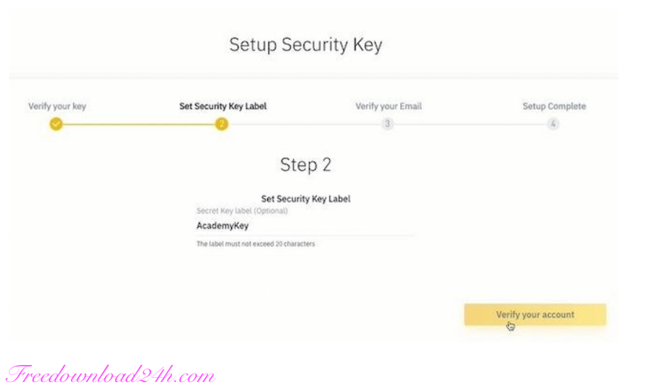 Bảo mật 2FA Binance bằng YubiKey