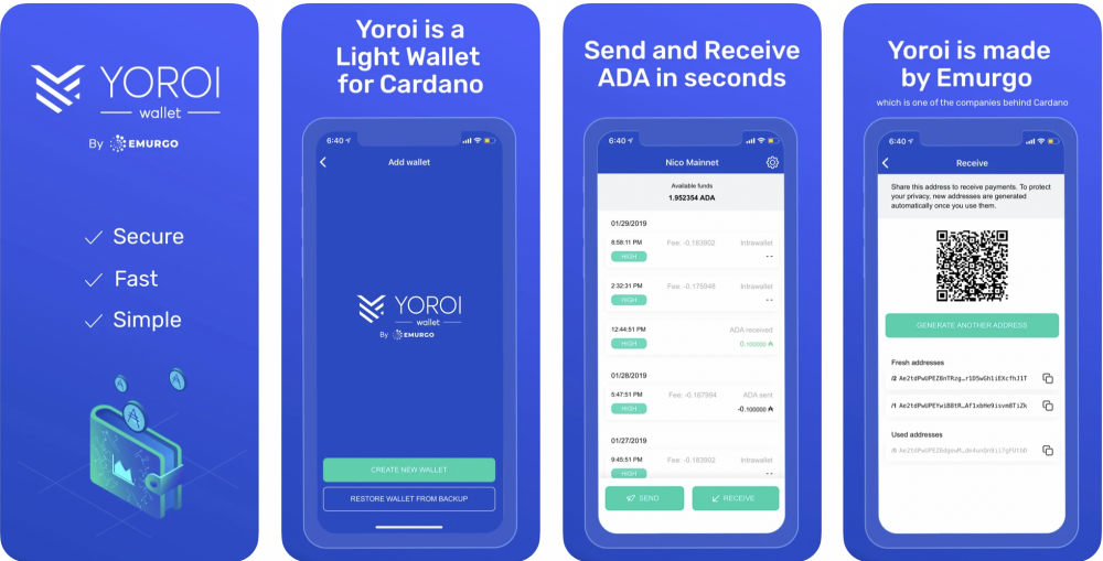 Yoroi wallet cho iOS